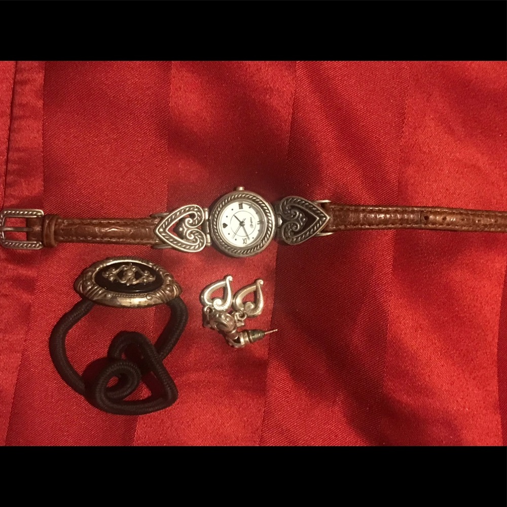 hair accessorie, watch and earrings Brighton